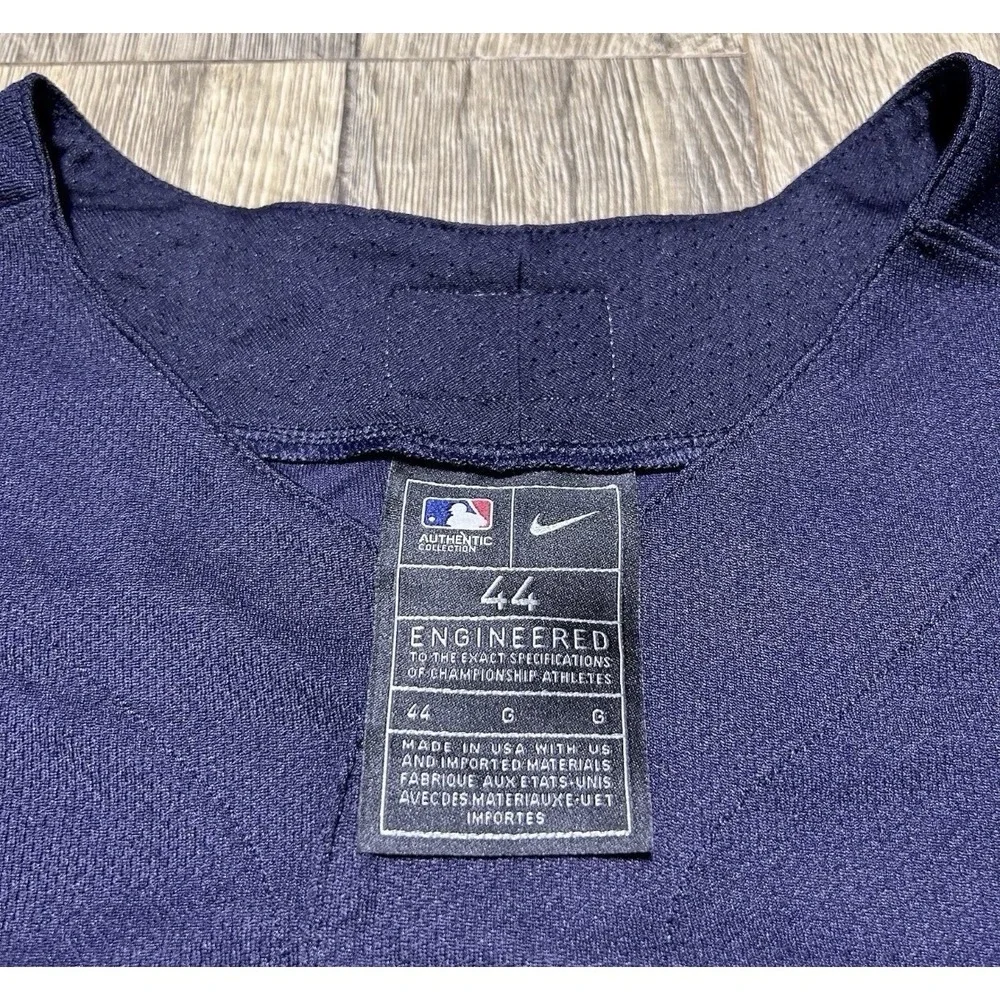 *New Nike New York Yankees Authentic Stitched Elite Baseball Jersey Mens 44 $335